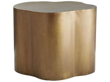 Arteriors Home Lowry 24" Metal Antique Brass End Table ARH6034