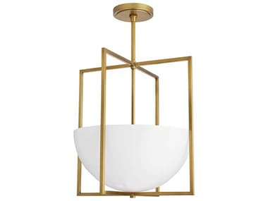 Arteriors Home Royce  2-Light Antique Brass Bowl Geometric Pendant ARH49177