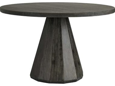 Arteriors Home Seren  Round Stone Dark Ash Gray Dining Table ARH5548