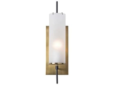 Arteriors Home Stefan 20" Tall 1-Light Antique Brass With Frosted Glass Wall Sconce ARH49999