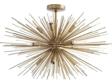 Arteriors Home Zanadoo Zanadoo 12-Light Antique Brass Sputnik Pendant ARH89967