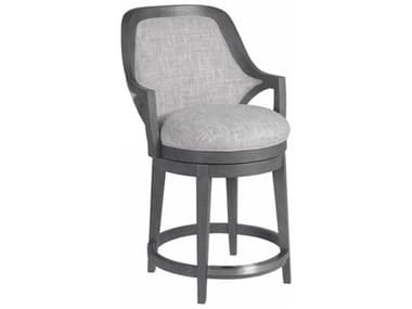 Artistica Appellation Swivel Fabric Upholstered Gray Counter Stool ATS01220089501