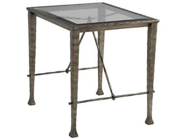 Artistica Cortona " Rectangular Glass Iron Bronze End Table ATS2129955C