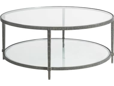 Artistica Metal Designs Claret 42&quot; Round Glass Cocktail Table ATS223394344