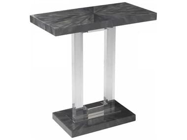 Artistica Signature Designs Litmus 24" Rectangular Dusk Gray Acrylic End Table ATS012207950