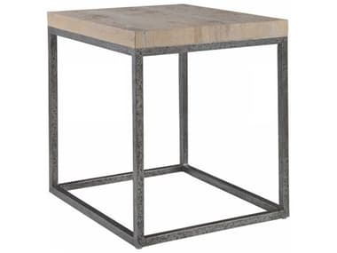 Artistica Signature Designs Foray 22" Rectangular Wood Natural Waxed Distressed Iron End Table ATS012210955