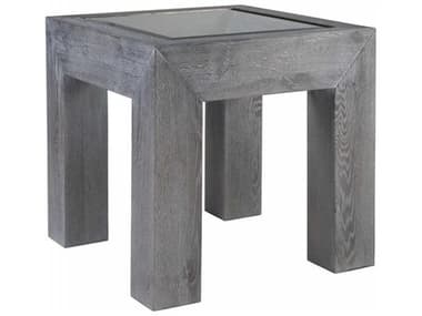 Artistica Signature Designs Accolade 27" Rectangular Beveled Glass Waxed Carbon End Table ATS012211955C