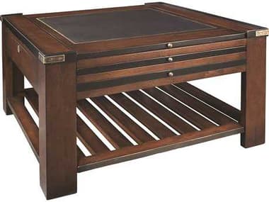 Authentic Models Furniture Cherry Wood Black Honey Distressed French Game Table A2MF020