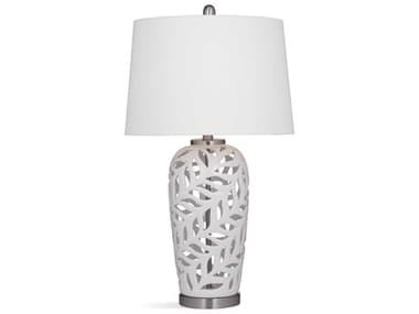 Bassett Mirror Ceramic Brushed Nickel White LED Buffet Lamp BAL3708T