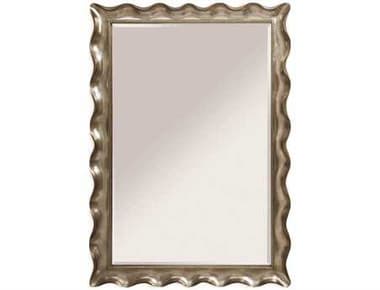 Bassett Mirror Hollywood Glam 59 x 83 Silver Leaf Pie Crust Leaner Mirror BA63571445EC
