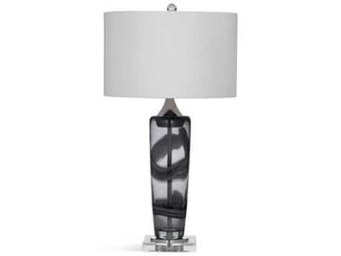 Bassett Mirror Thoroughly Modern Nikola Gray and Clear Table Lamp BAL3305TEC