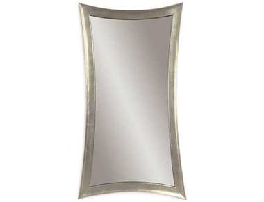 Bassett Mirror Thoroughly Modern 36 x 48 Silver Leaf Hour-Glass Wall Mirror BAM1762EC