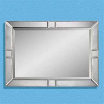 Bassett Mirror Thoroughly Modern 30 x 42 Bevel Barbarella Wall Mirror BAM2846BEC