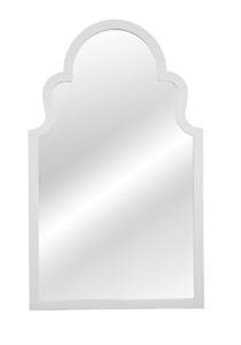 Bassett Mirror Thoroughly Modern 24 x 40 White Lacquer Myrna Wall Mirror BAM3666EC