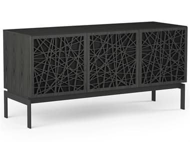 BDI Elements 59" Hardwood Charcoal Stained Ash Media Console BDI8777RCCOCRL