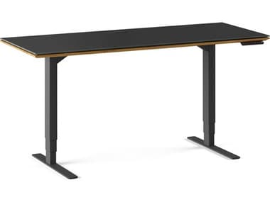 BDI Sequel-20 Black / Natural Walnut 60'' Wide Lift Desk BDI6151WL
