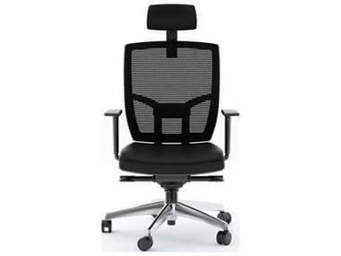 BDI TC-223 Black Leather Computer Office Chair BDI223DHLB