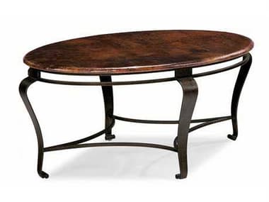 Bernhardt Clark Dark Brown With Black Undertones 45 Wide Oval Coffee Table BH477013
