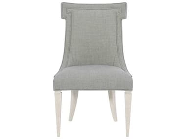 Bernhardt Domaine Blanc Oak Wood Gray Fabric Upholstered Side Dining Chair BH374547
