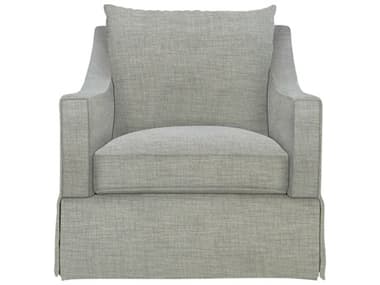 Bernhardt Plush Grace Swivel 32" Gray Fabric Accent Chair BHP4912SA