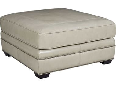 Bernhardt Grandview White Leather Ottoman BH7200LO