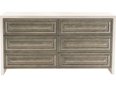 Bernhardt Interiors Casegoods White Plaster / Rustic Gray Six-Drawer Double Dresser BH369057