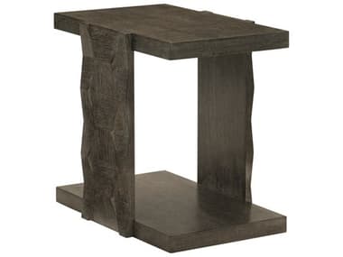 Bernhardt Linea 18" Rectangular Wood Cerused Charcoal End Table BH384121B
