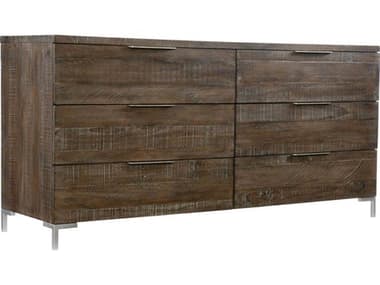 Bernhardt Logan Square Haines 63" Wide 6-Drawers Pine Wood Double Dresser BH303044B
