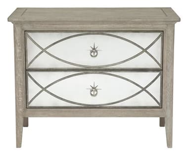 Bernhardt Marquesa Gray Cashmere Two-Drawers Nightstand BH359234N