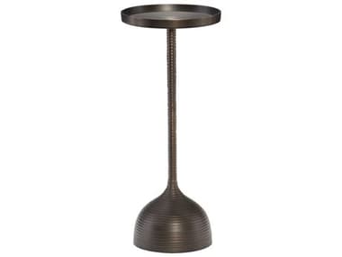 Bernhardt Cordoba 10" Round Metal Bronze Chairside Table BH375164