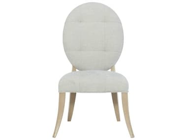 Bernhardt Savoy Place Tufted Solid Wood White Fabric Upholstered Side Dining Chair BH371543