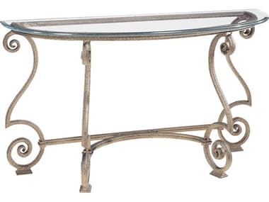 Bernhardt Solano Aged Bronze 60'' Wide Demilune Console Table BHK1332