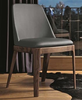 Bontempi Casa Margot Solid Wood Gray Side Dining Chair BON4065L006TR517