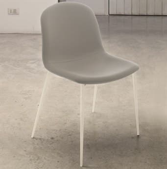 Bontempi Casa Seventy Solid Wood Gray Side Dining Chair BON4050M306TR516