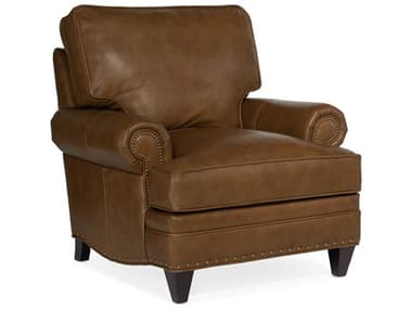 Bradington Young Carrado 40" Brown Leather Club Chair BRDBYX7802598001585PLBNTAP