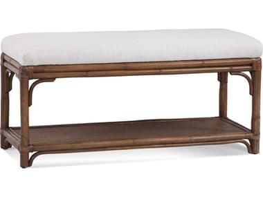 Braxton Culler Summer Retreat 46" Brown Fabric Upholstered Accent Bench BXC818094