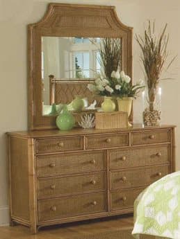 Braxton Culler Summer Retreat Nine-Drawer Double Dresser with Wall Mirror Set BXC818141SET