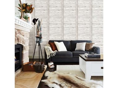 Brewster Home Fashions Advantage Absaroka Off-White Shiplap Wallpaper BHF2774861402