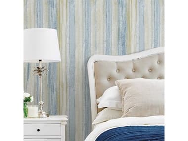 Brewster Home Fashions Advantage Donella Blue Stripe Wallpaper BHF2810SH01036