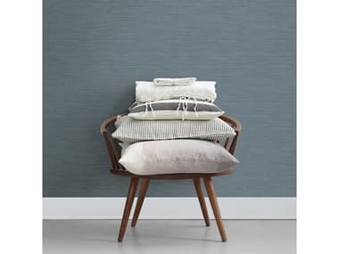 Brewster Home Fashions Advantage Ashleigh Blue Linen Texture Wallpaper BHF2812AR40104