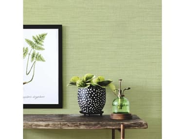 Brewster Home Fashions Advantage Ashleigh Green Linen Texture Wallpaper BHF2812AR40124