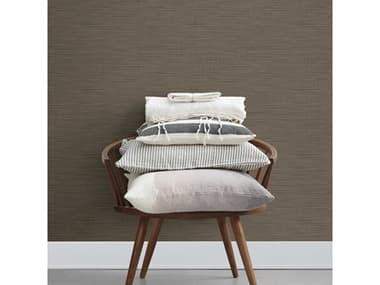 Brewster Home Fashions Advantage Ashleigh Taupe Linen Texture Wallpaper BHF2812AR40134