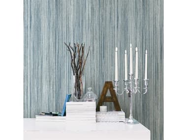 Brewster Home Fashions Advantage Audrey Teal Stripe Texture Wallpaper BHF2812SH01007