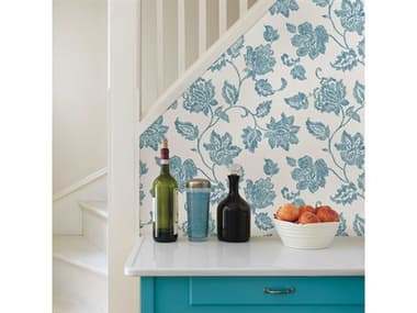 Brewster Home Fashions Advantage Guy Blue Jacobean Wallpaper BHF281324995