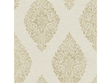 Brewster Home Fashions Advantage Pascale Gold Medallion Wallpaper BHF283425043