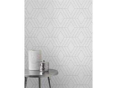 Brewster Home Fashions Advantage Adaline Light Grey Geometric Wallpaper BHF283442340