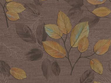 Brewster Home Fashions Advantage Dorado Brown Leaf Toss Wallpaper BHF2835DI40403