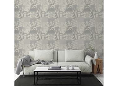 Brewster Home Fashions Advantage Goneril Grey Botanical Geometric Wallpaper BHF2836M1383