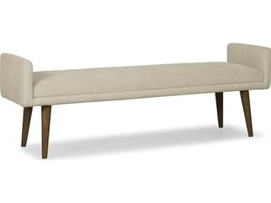 Brownstone 70&quot; Beach Mesa Beige Fabric Upholstered Accent Bench BRNRM012
