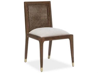 Brownstone Lido Teak Wood Brown Upholstered Armless Dining Chair BRNLD202